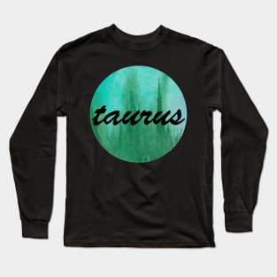 Taurus zodiac astrology sign Long Sleeve T-Shirt